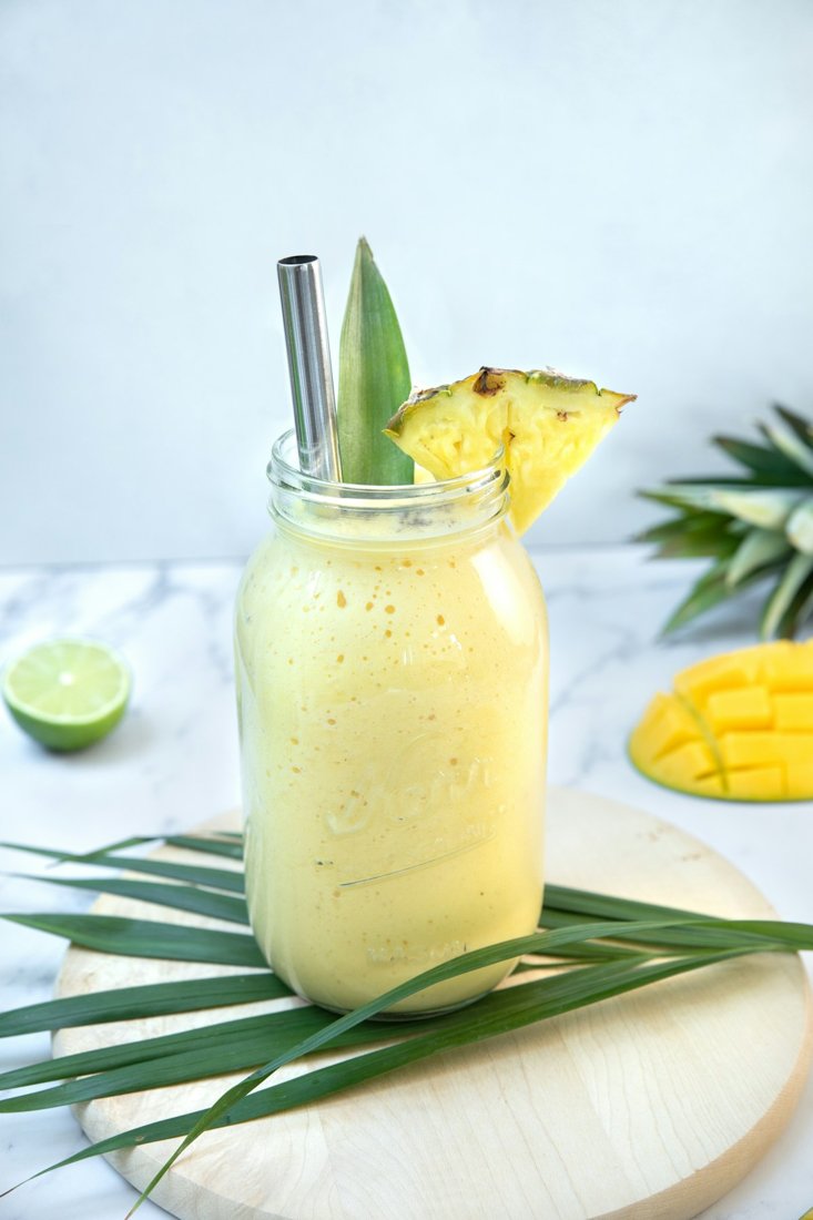 163. Pineapple mint shake